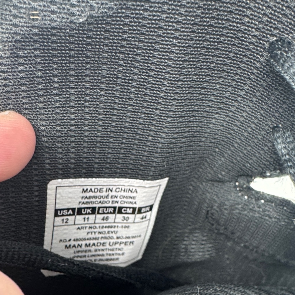 Under Armour Black and White ClutchFit Basketball Shoes - Picture 6 of 8